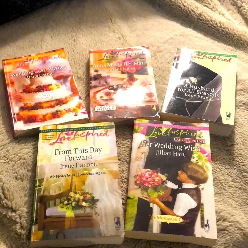 🔹4 for $30 Lot of 5 Love Inspired Inspirational Romance Books